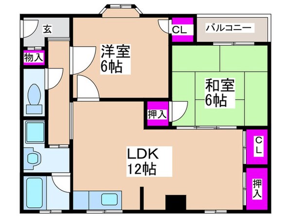 ハイツマキバの物件間取画像